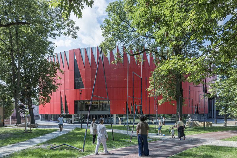 How a Red Arena Became a Civic Anchor in Jihlava