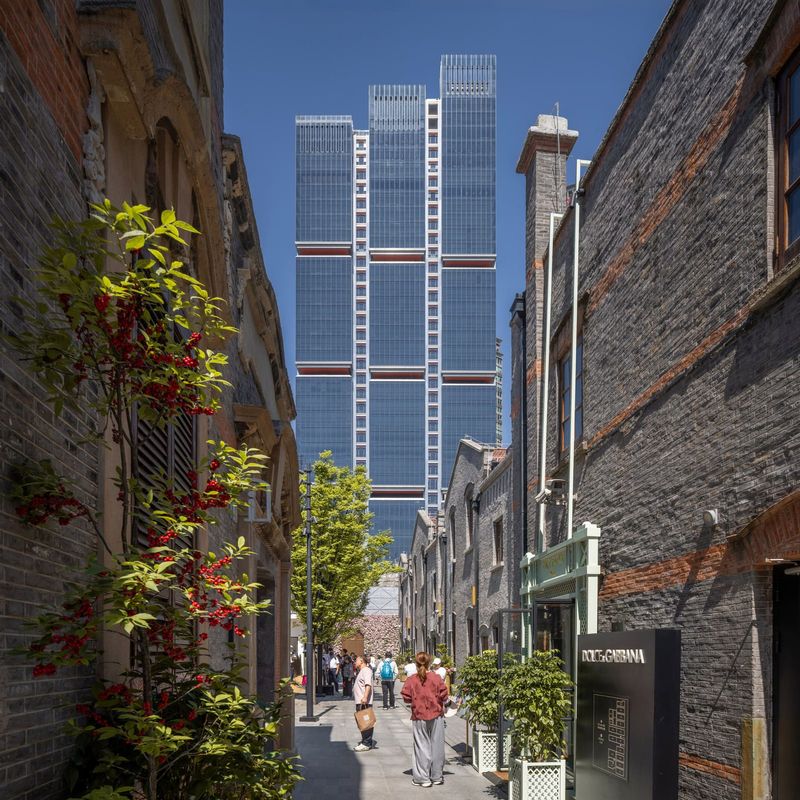 Three Towers in One: How RSHP Translated Shanghai's Laneway Fabric Into a Vertical Form