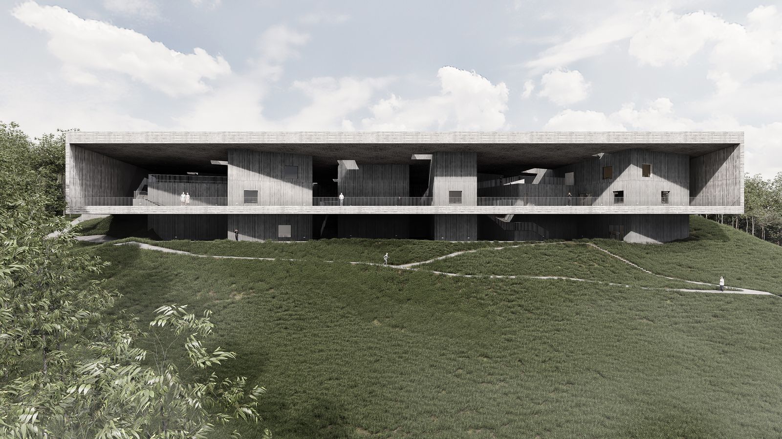 CPLUS Designs ME3 Art Center in Yangshuo as a Fusion of Karst Landscapes, Caves, and Contemporary Culture