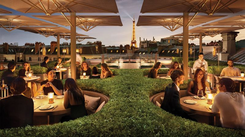RH Paris Gallery: Architecture, Art and Dining Aligned