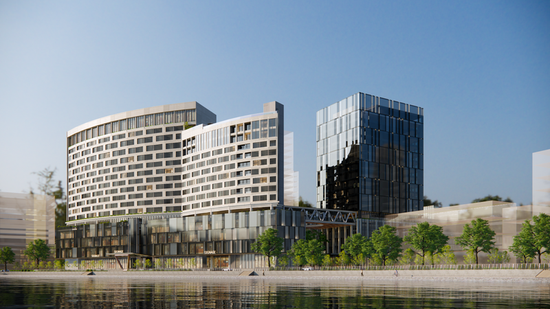 Dhawa Hanoi and The Lakeside Complex: A Landmark Development Overlooking a Lake, Featuring a Five-Star Hotel and LEED-Certified Office Building, Master Planned and Designed by RSP