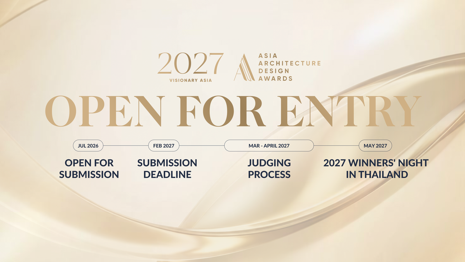 2027 Asia Architecture Design Awards Opens Entries Under The Theme "Visionary Asia"