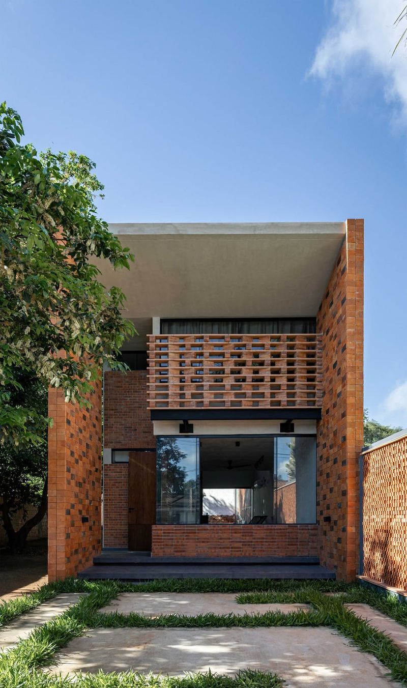 When a Single Brick Type Builds an Entire House