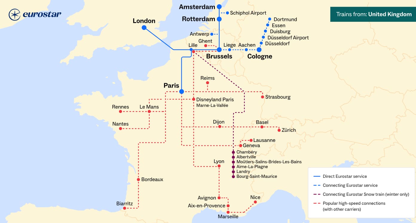 Eurostar Cuts Travel Time to Antwerp With New Direct Route