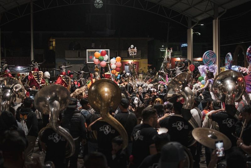 A Night in the Streets of San Gabriel Etla During Day of the Dead